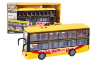 Dviaukštis autobusas 1:16 Šviesos garsai Frikcinė pavara Geltona