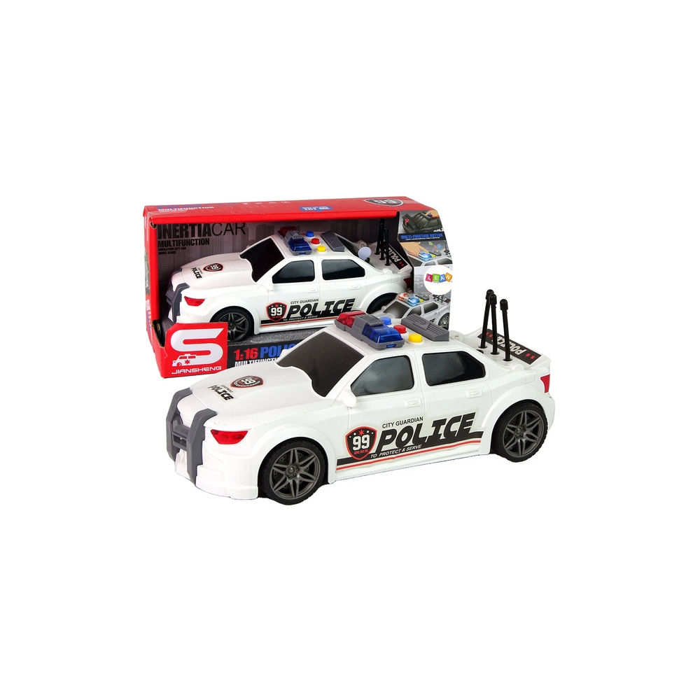 Policijos sportinis automobilis 1:16 White Sound