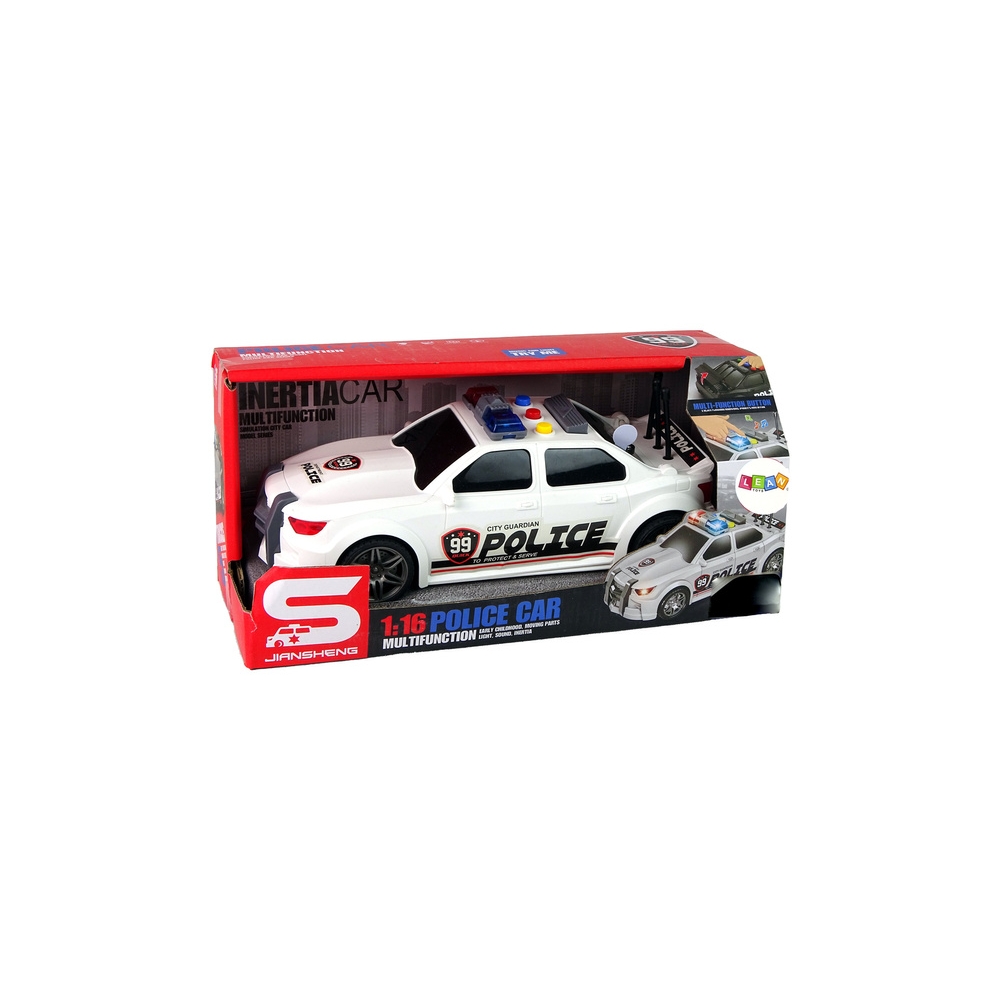 Policijos sportinis automobilis 1:16 White Sound