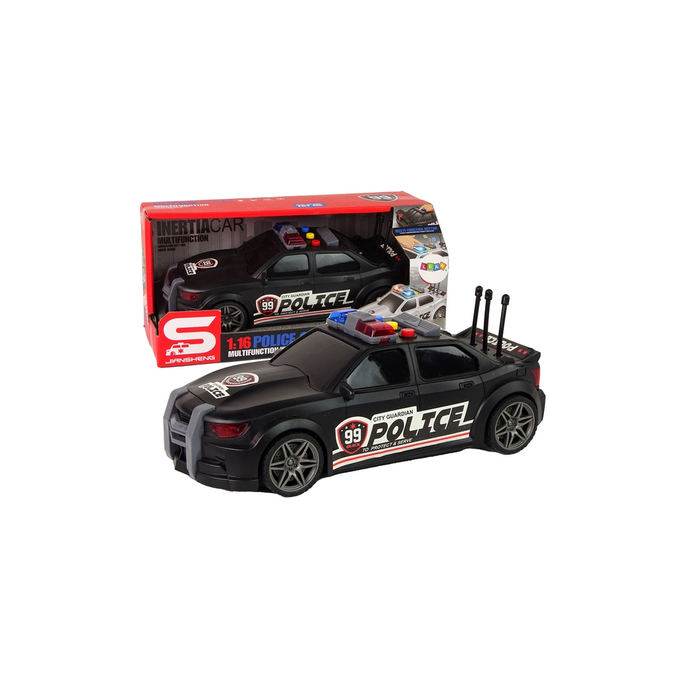 Policijos sportinis automobilis 1:16 Black Sound