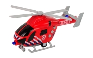 Helikopter Ratunkowy Straż Pożarna Czerwony Dźwięk Światła Śmigła