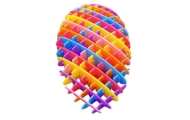 Vaivorykštinis žaislas, antistresinis, lankstus, sensorinis, spalvotas, 10 cm