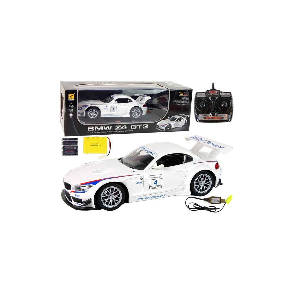 Nuotoliniu būdu valdomas automobilis R/C BMW Z4, Baltas