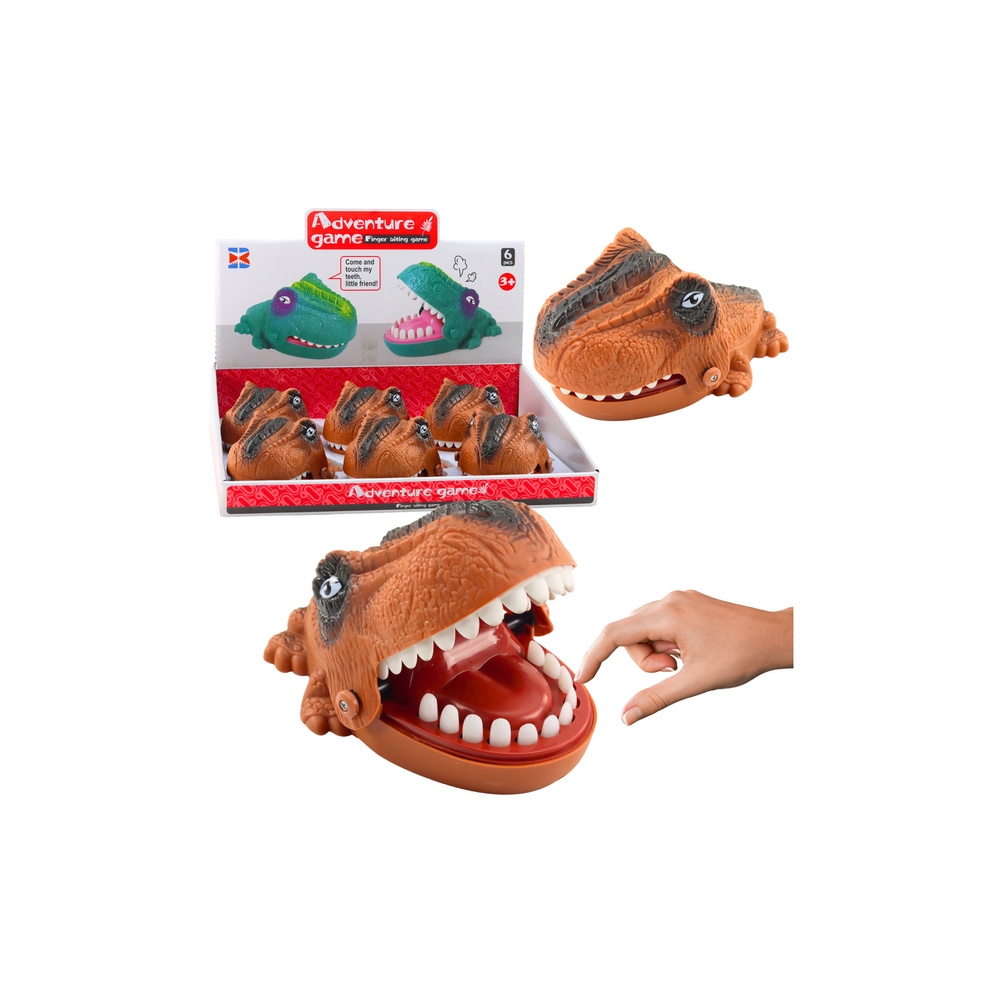 Gra Zręcznościowa Gryzący Atakujący Dinozaur Brązowy