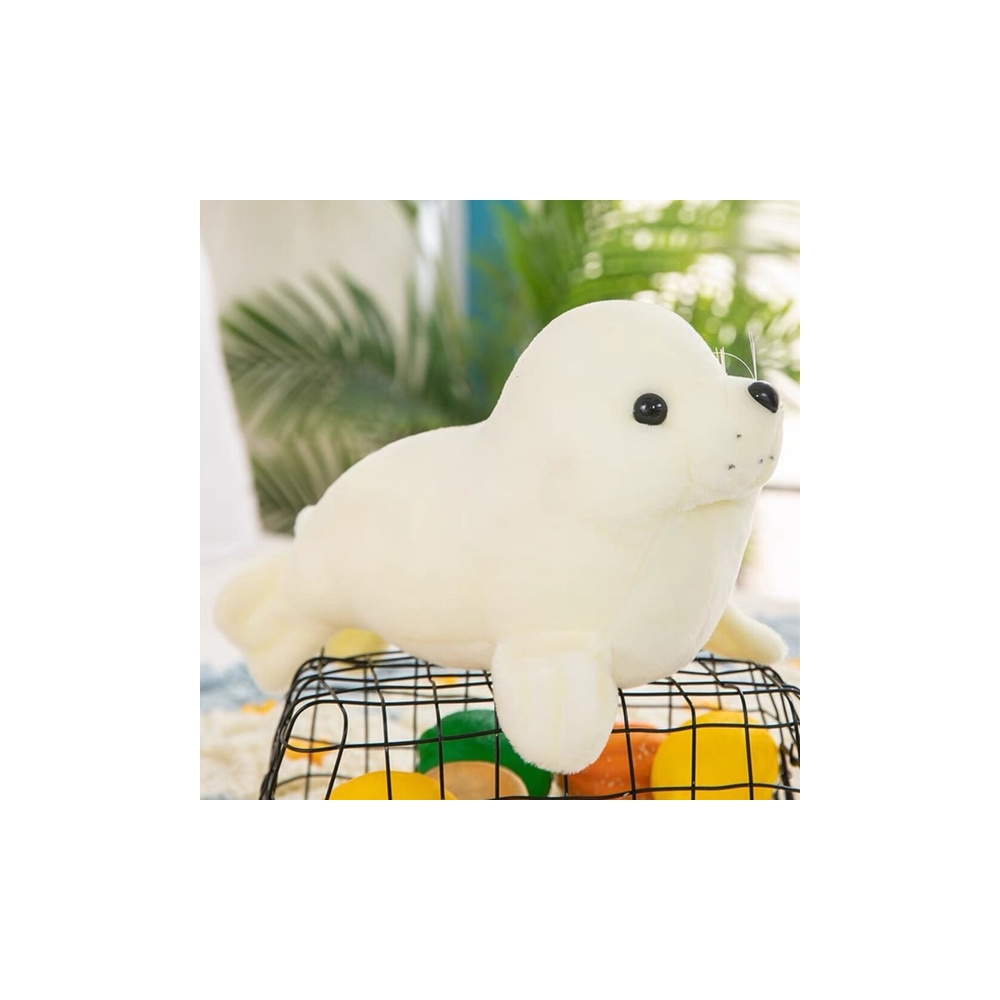 Pluszowa Foczka Pluszak Maskotka Przytulanka Biała 24cm
