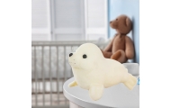Pliušinė ruonė, minkštas žaislas baltas, 24 cm-Žaislai, Minkšti žaislai-e-vaikas