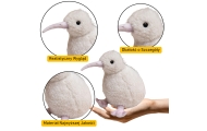 Plush Kiwi Bird Plush Toy Mascot Cuddly Toy White 17cm