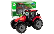 Traktor Ideal Farm Zielony Czerwony Otwierana Maska
