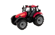 Traktor Ideal Farm Zielony Czerwony Otwierana Maska