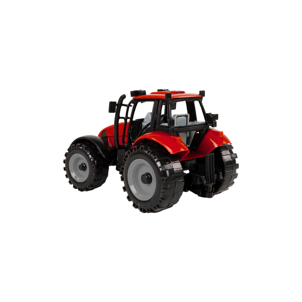 Traktor Ideal Farm Zielony Czerwony Otwierana Maska