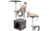 Cat Scratcher With House Tunnel Platform 30x30x78cm