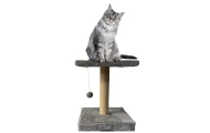 Scratching Post With Cat Bed Hanging Mouse 31cm x 31cm x 56cm