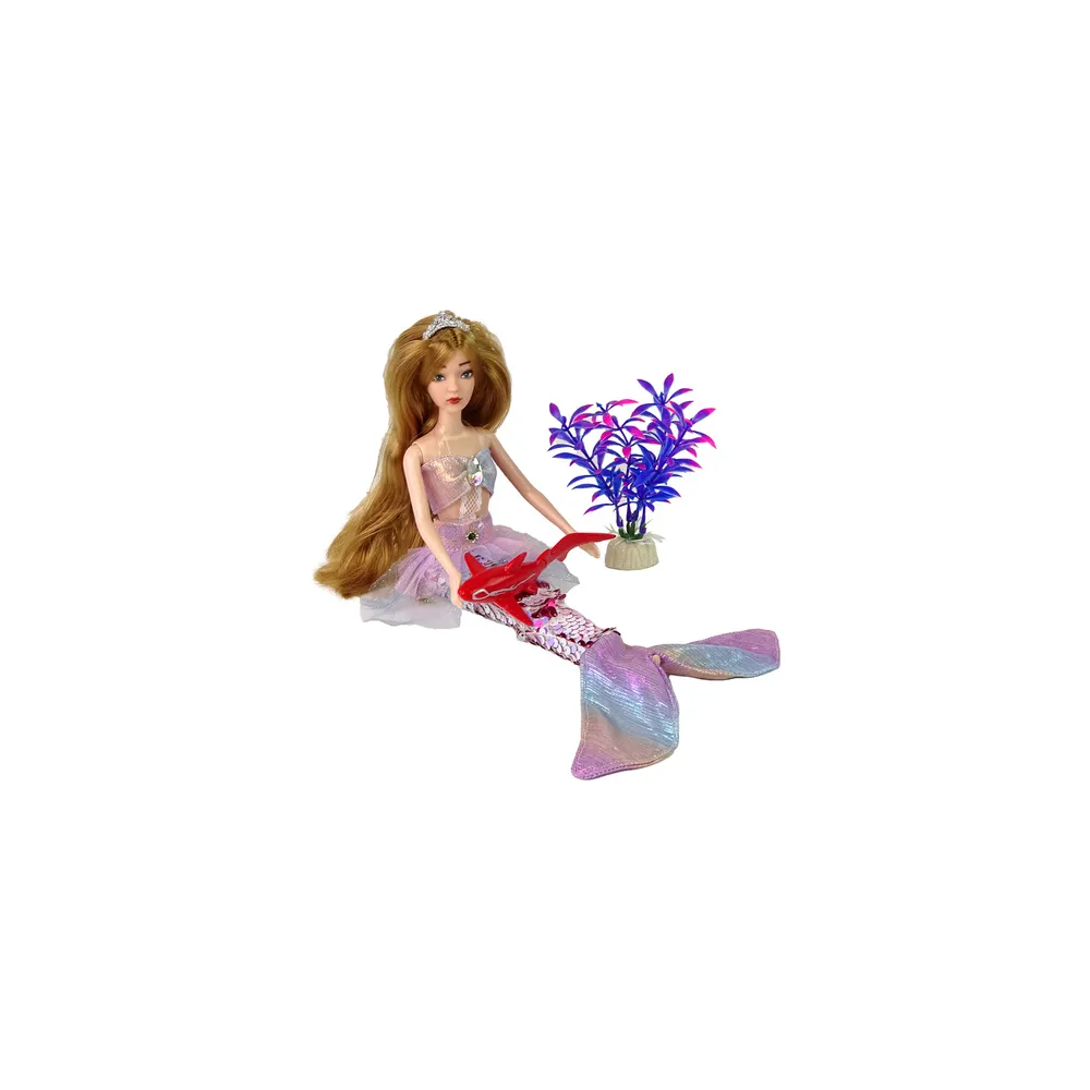 Emily the Mermaid Baby Doll Pink Priedai