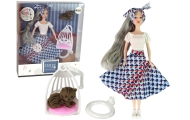 Emily's Baby Doll Grey Hair Cat Swing