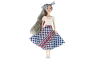 Emily's Baby Doll Grey Hair Cat Swing