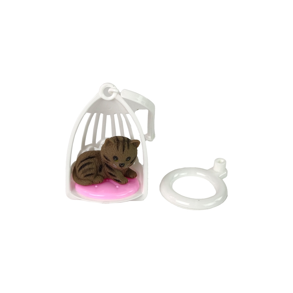 Emily's Baby Doll Grey Hair Cat Swing