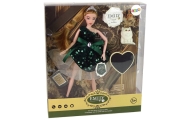 Emily Wooden Heart White Cat Baby Doll