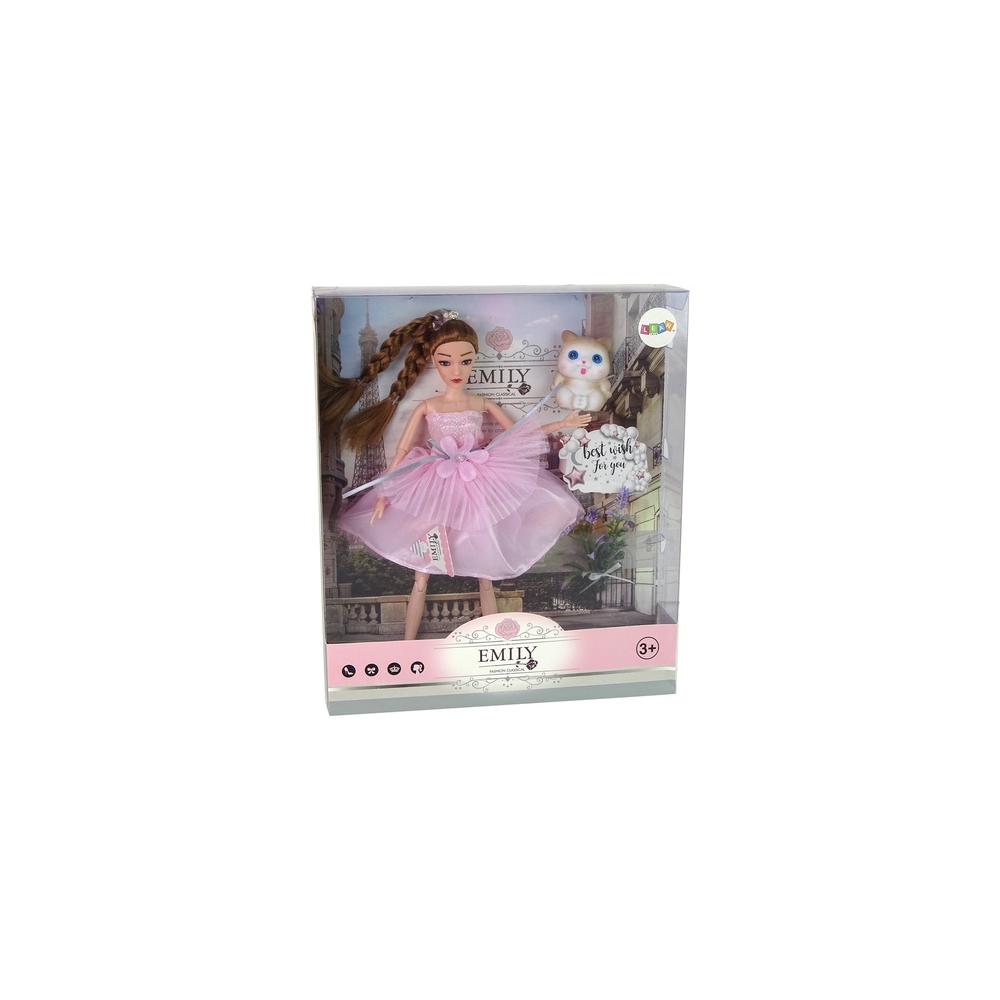 Baby Doll Emily Pigtails Cat Flowers