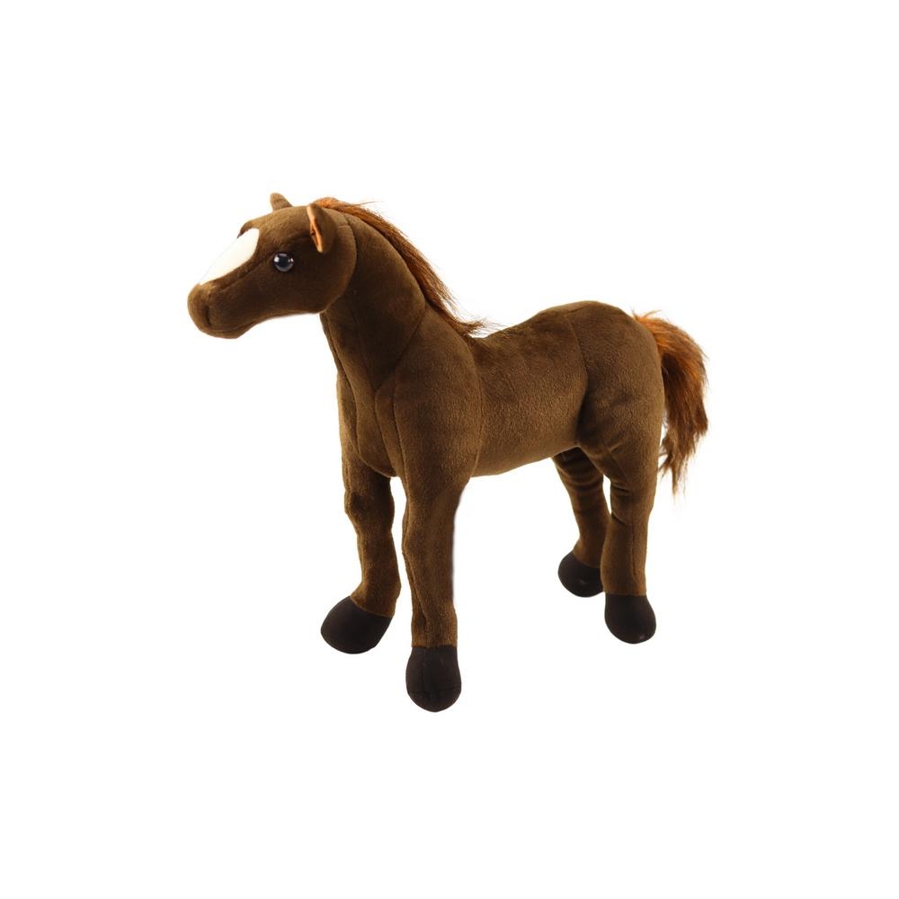 Plush Horse Plush Toy Mascot Cuddly Toy Dark Brown 40cm x 37cm