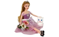 Emily Long Hair White Cat Baby Doll