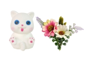 Emily Long Hair White Cat Baby Doll