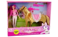 Doll Rider with Brown Pony Figures.