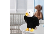 Plush Eagle Bird Plush Toy Mascot Cuddly Toy Black and White 25cm