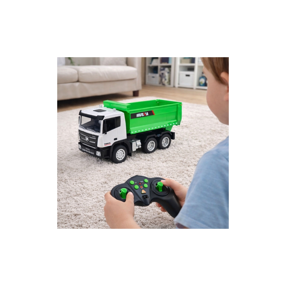 Nuotoliniu būdu valdomas sunkvežimis RC Huina Green 1:18-Žaislai, Auto ir transporto žaislai, Valdomos radijo bangomis-e-vaikas