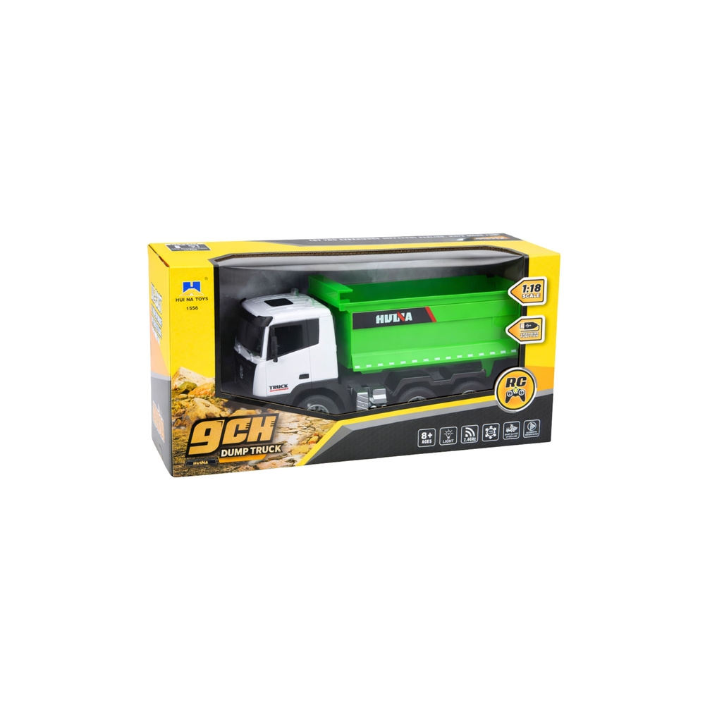 Nuotoliniu būdu valdomas sunkvežimis RC Huina Green 1:18-Žaislai, Auto ir transporto žaislai, Valdomos radijo bangomis-e-vaikas