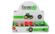Tractor With Trailer Excavator Bulldozer Agricultural Machine Yellow