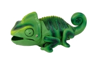 Nuotoliniu būdu valdomas chameleonas su žalia šviesa 28 cm