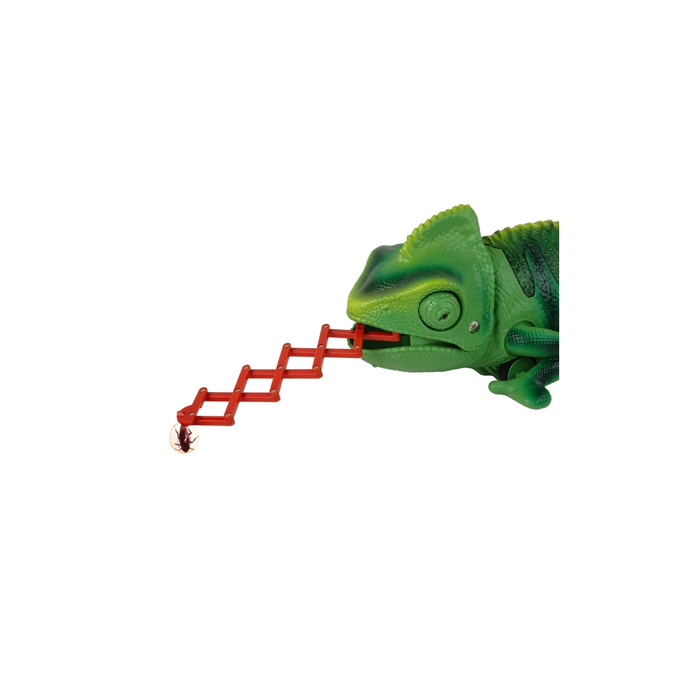 Nuotoliniu būdu valdomas chameleonas su žalia šviesa 28 cm