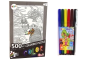 Puzzles to colour 500 pieces Fish Ocean