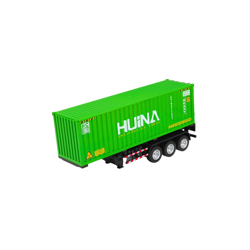 Nuotoliniu būdu valdomas RC sunkvežimis su konteineriu HUINA šviesos garsai 1:18-Žaislai, Auto ir transporto žaislai, Valdomos r