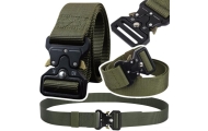 Tactical Military Belt Webbing Black 120 x 3.8cm