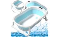 Folding Bathtub Non-slip Feet Blue