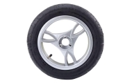 Plastic wheel with rubber tire (inflatable) PRO600 front