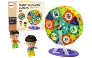 Magnetinis konstruktorius 3D statiniai: Velnio malūnas ir Karuselė, 71 el.