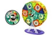 Klocki Magnetyczne Budowle 3D Diabelski Młyn Karuzela 71 Elementów