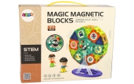 Magnetinis konstruktorius 3D statiniai: Velnio malūnas ir Karuselė, 71 el.