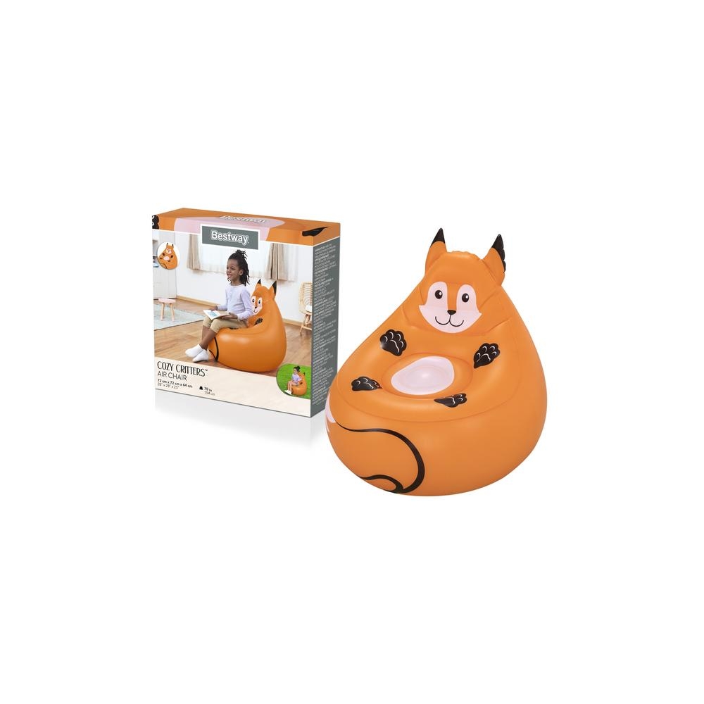 Pripučiamas fotelis Fox 72 x 72 x 64 cm Bestway 75116-Vaiko kambariui, Namai, laisvalaikis, turizmas, Pripučiami čiužiniai ir ba