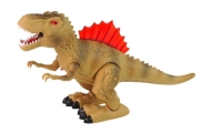Dinozauras pučia ugnį Garo žibintai Baterija Ruda