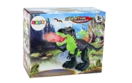 Dinozauras pučia ugnį Garo žibintai Baterija Ruda