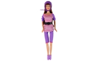 Lucy lėlių rinkinys Violetinis motoroleris Riedlentės šalmai