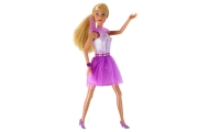 Lucy Doll Purple Glitter Dress Set Shoes