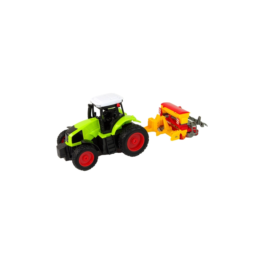 Žemės ūkio transporto priemonė Traktorius su presu R/C 1:16 Žalias