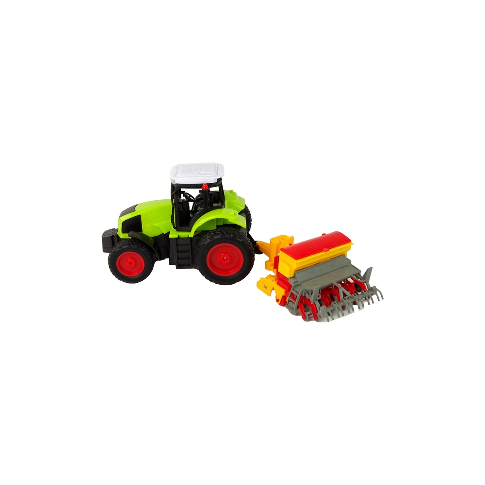 Žemės ūkio transporto priemonė Traktorius su presu R/C 1:16 Žalias