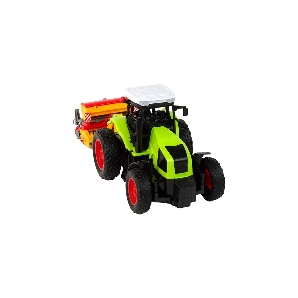 Žemės ūkio transporto priemonė Traktorius su presu R/C 1:16 Žalias