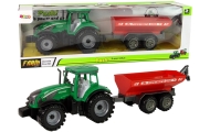 Green Tractor with Red Trailer Fractal Drive