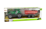 Green Tractor with Red Trailer Fractal Drive